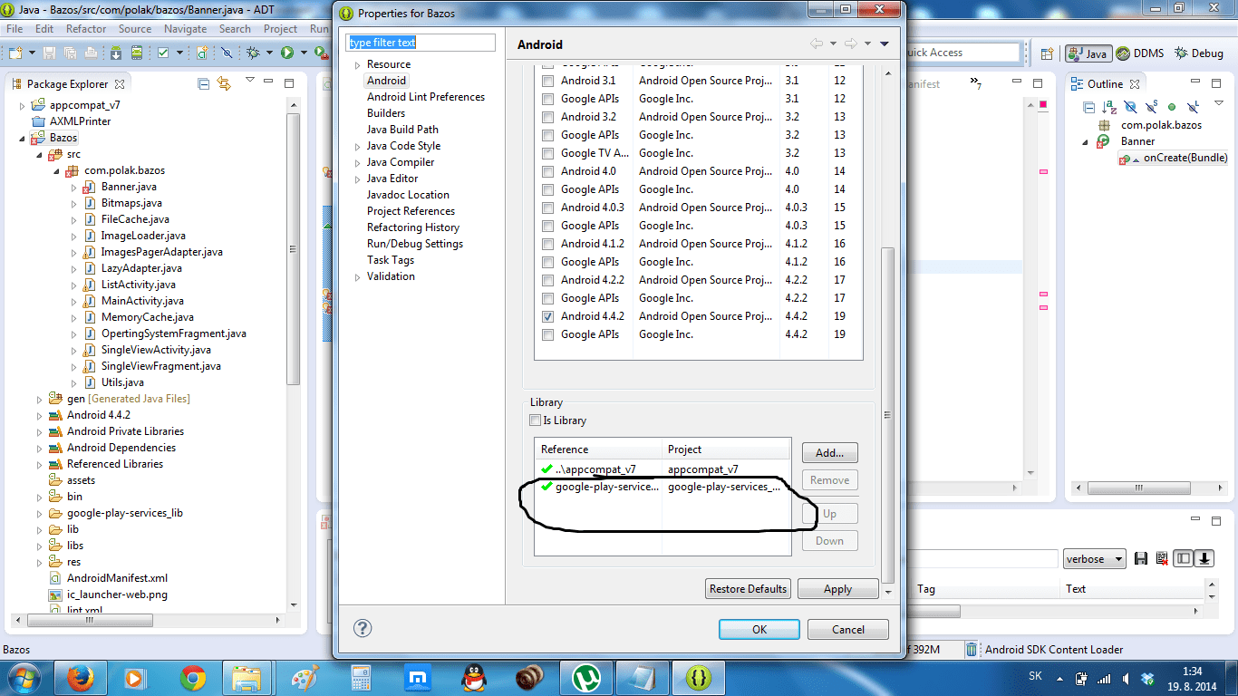 eclipse The import com.google.android.gms.ads cannot be