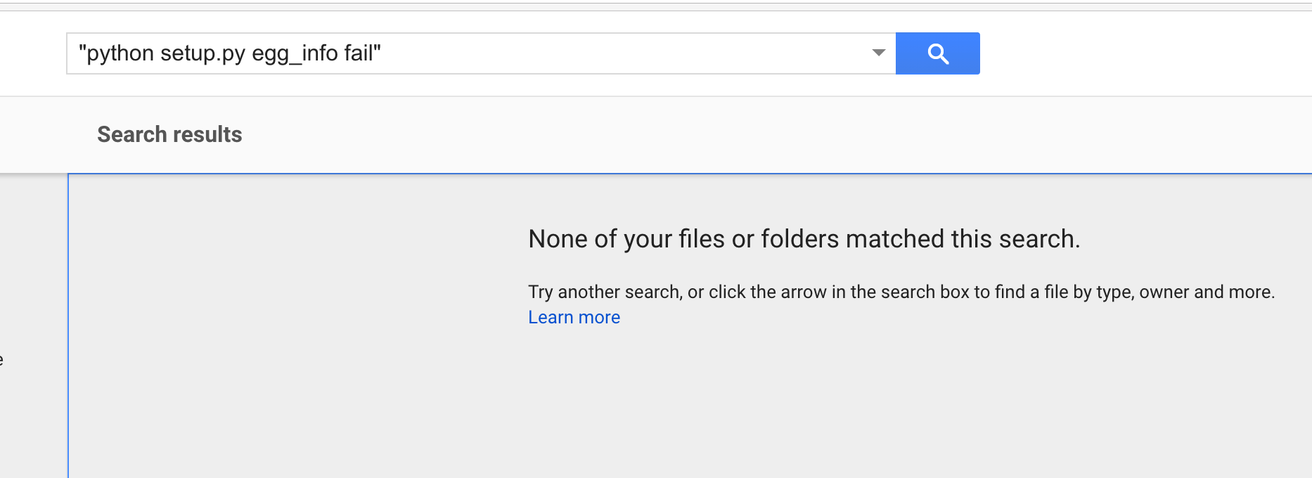 Why can't I search Google Drive for text within the Google Docs in it