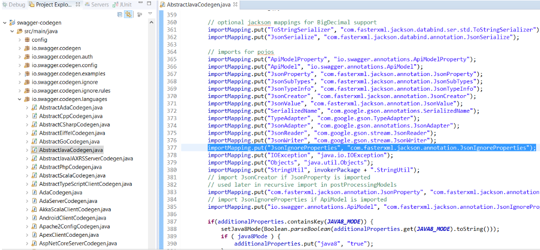 Annotation needed from swagger codegen Stack Overflow
