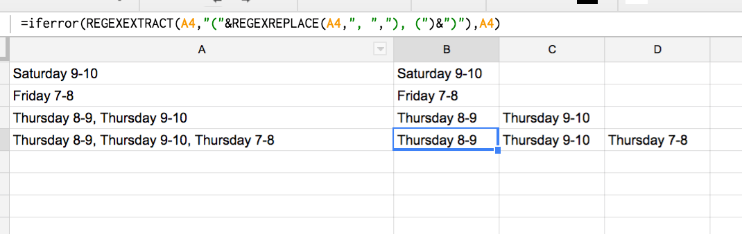 Google Sheets split function is converting text to date and then