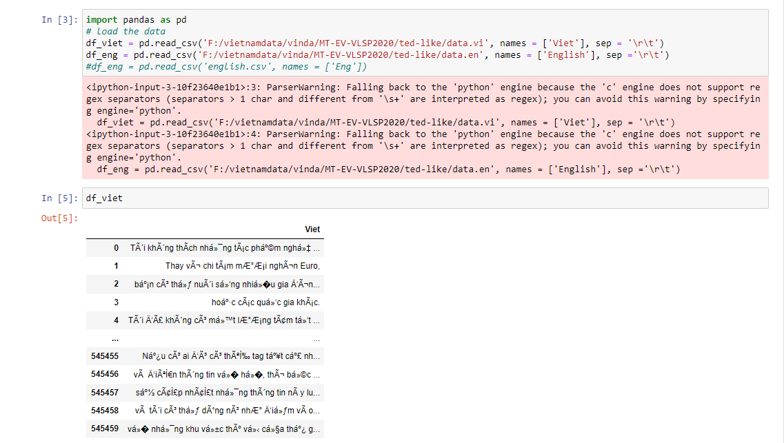 python Pandas read CSV, i cannot read Vietnamese text Stack Overflow