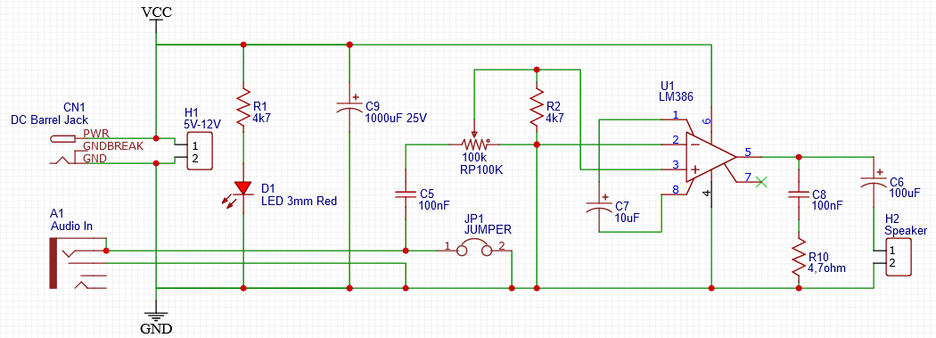 [Solved] What is the purpose of this jumper in this amplifier schematic