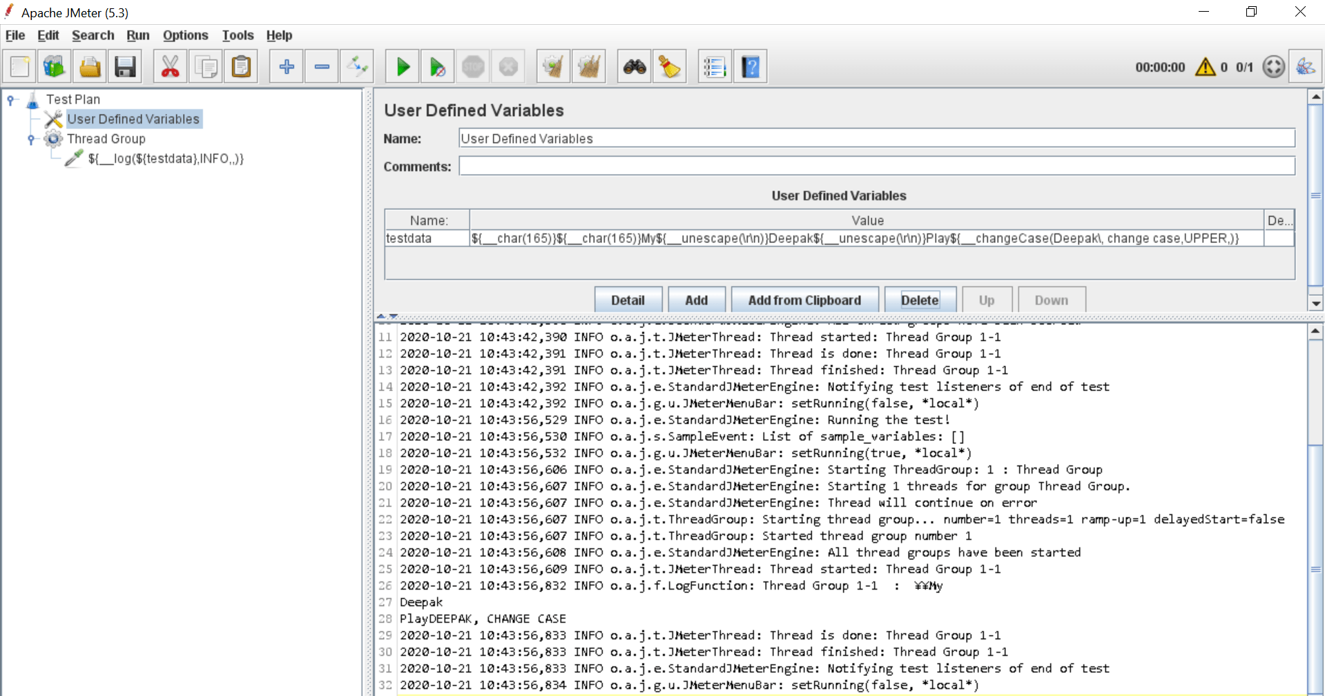 Jmeter string functions through user defined variable Stack Overflow