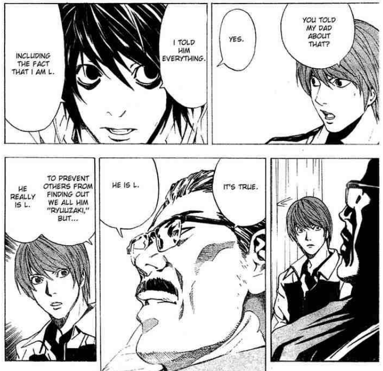 death note How did Light know that Hideki Ryuga is the real L
