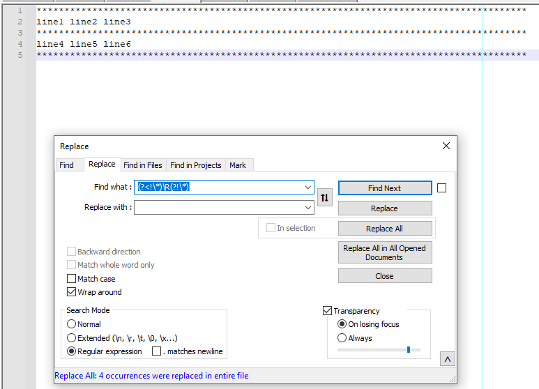regex Combine/Join lines in Notepad++ based on separator Stack Overflow