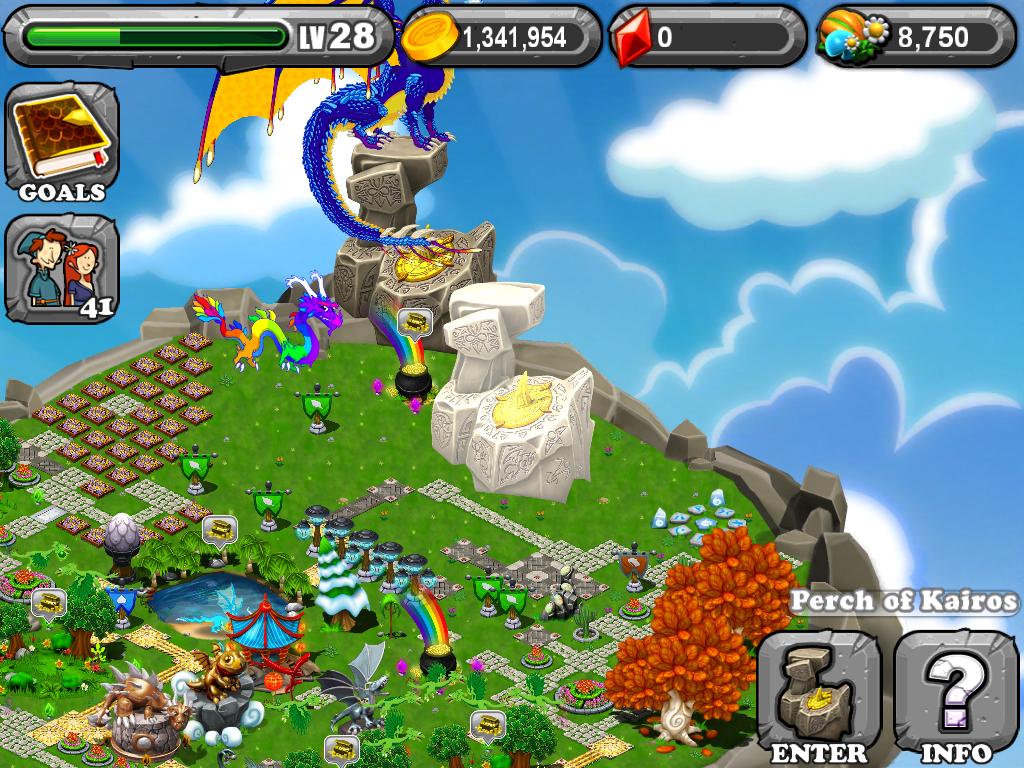 dragonvale A second Perch of Kairos is blocking my Rainbow Dragon