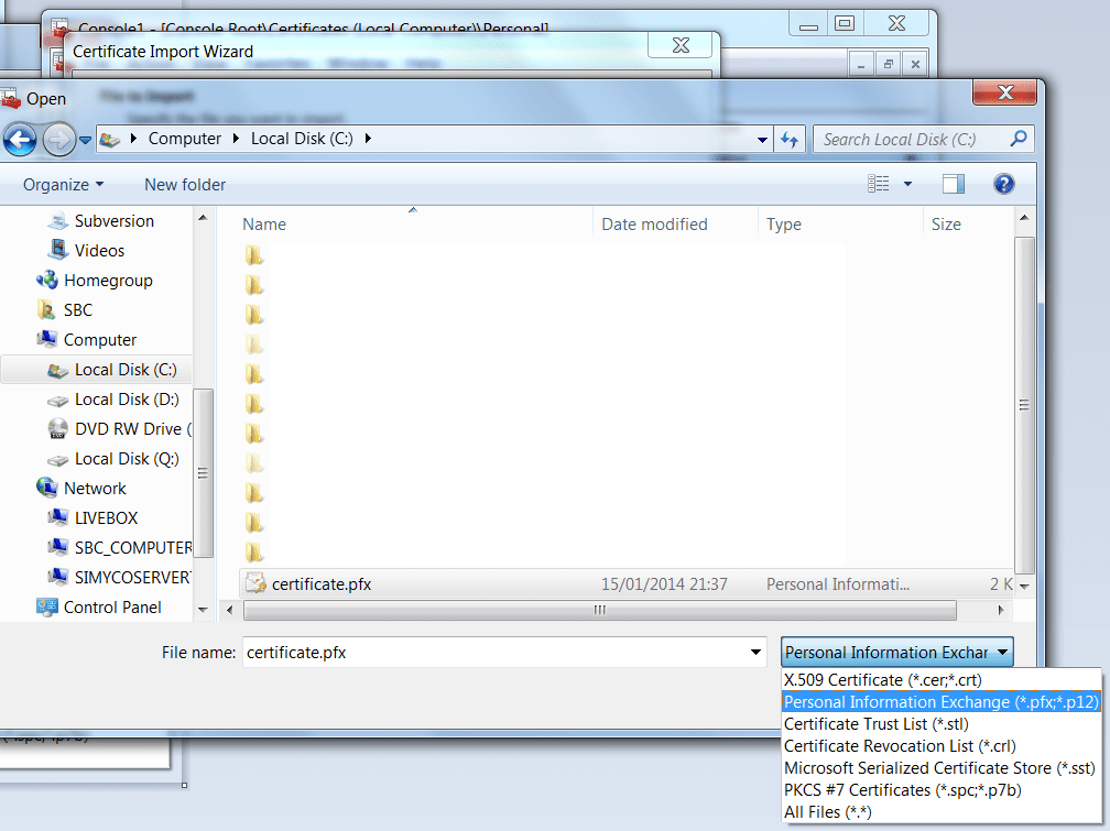 c System.Security.Cryptography.CryptographicException keyset does