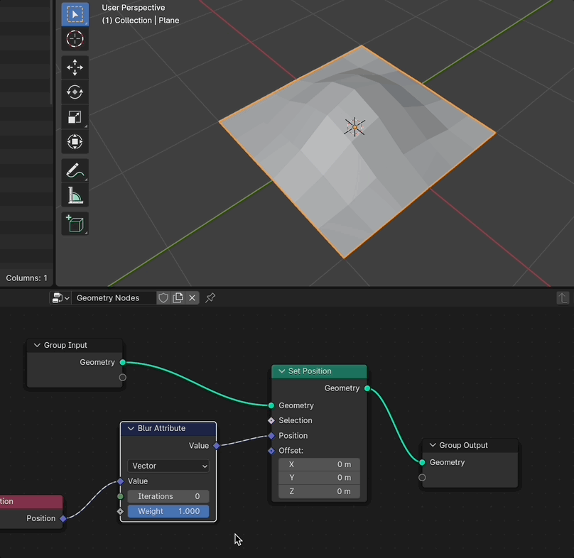 Geometry nodes Flatten by average normals Blender Stack Exchange