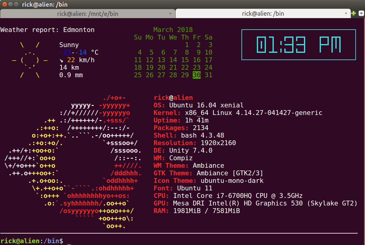 bash How can I change what's displayed at a login shell? Unix