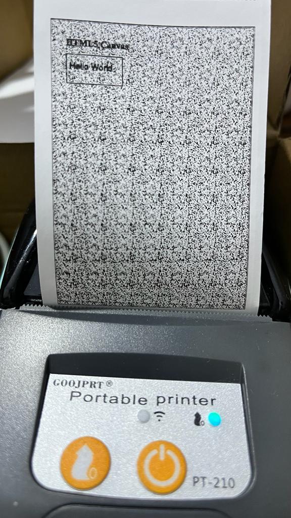 printing Why lots black dots when html page print using Bluetooth