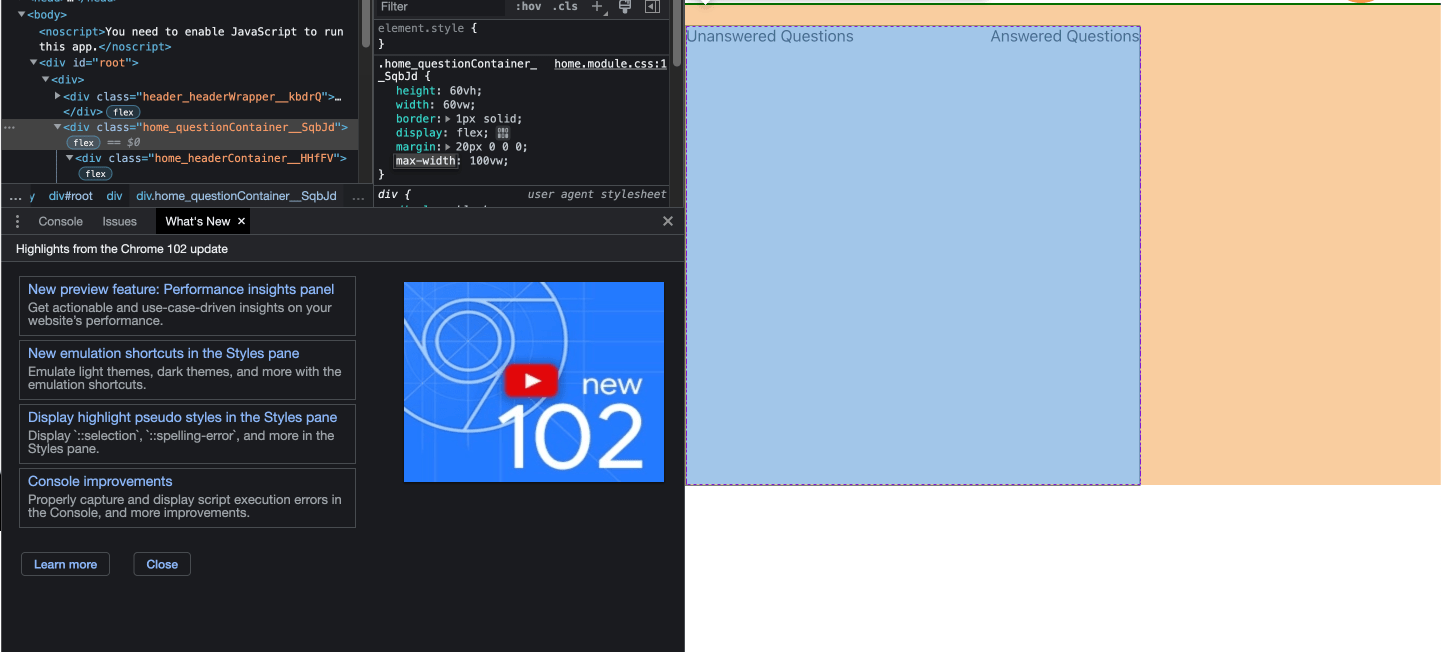 reactjs css not working when trying to center self Stack Overflow