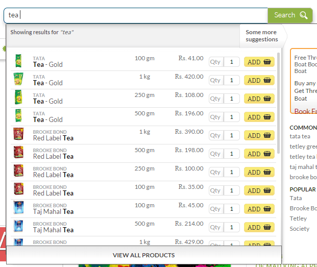 jquery searchable drop down list with each options are like table