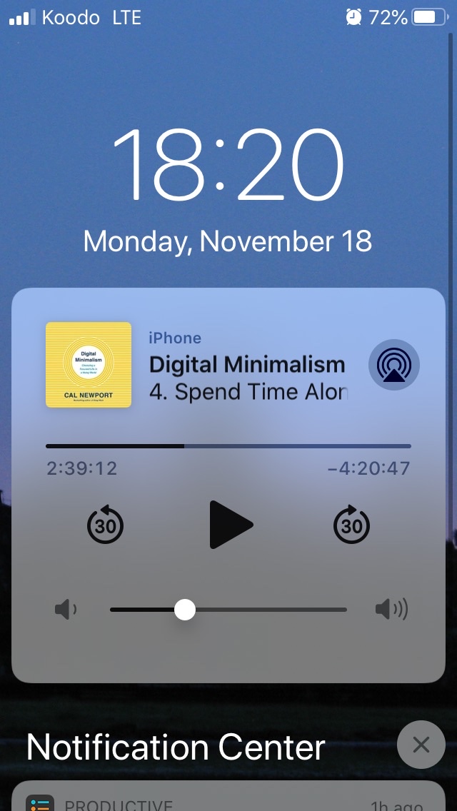 iphone Can I hide or dismiss this music player? Ask Different