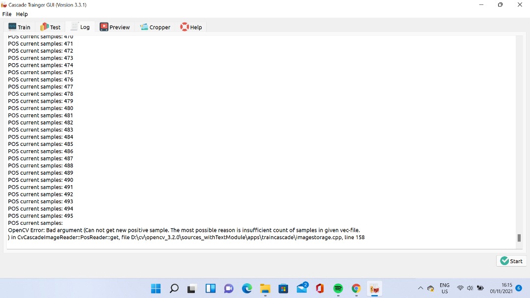 opencv Haar cascade Trainer using GUI Stack Overflow