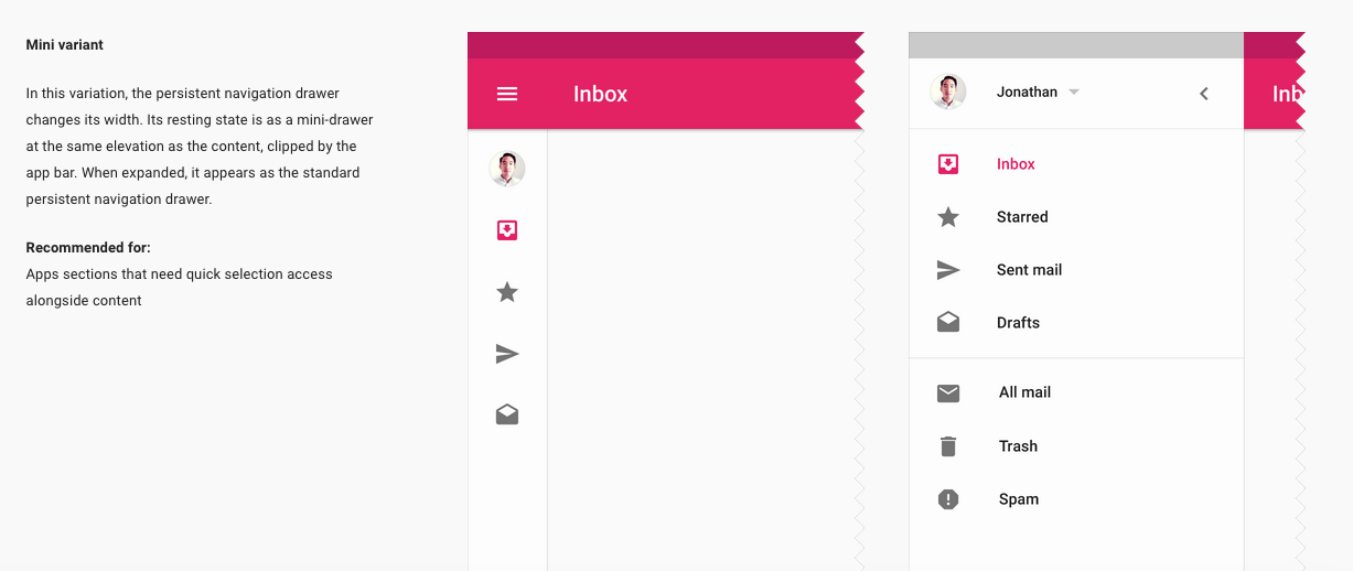 How to create minidrawer menu in Android? Stack Overflow