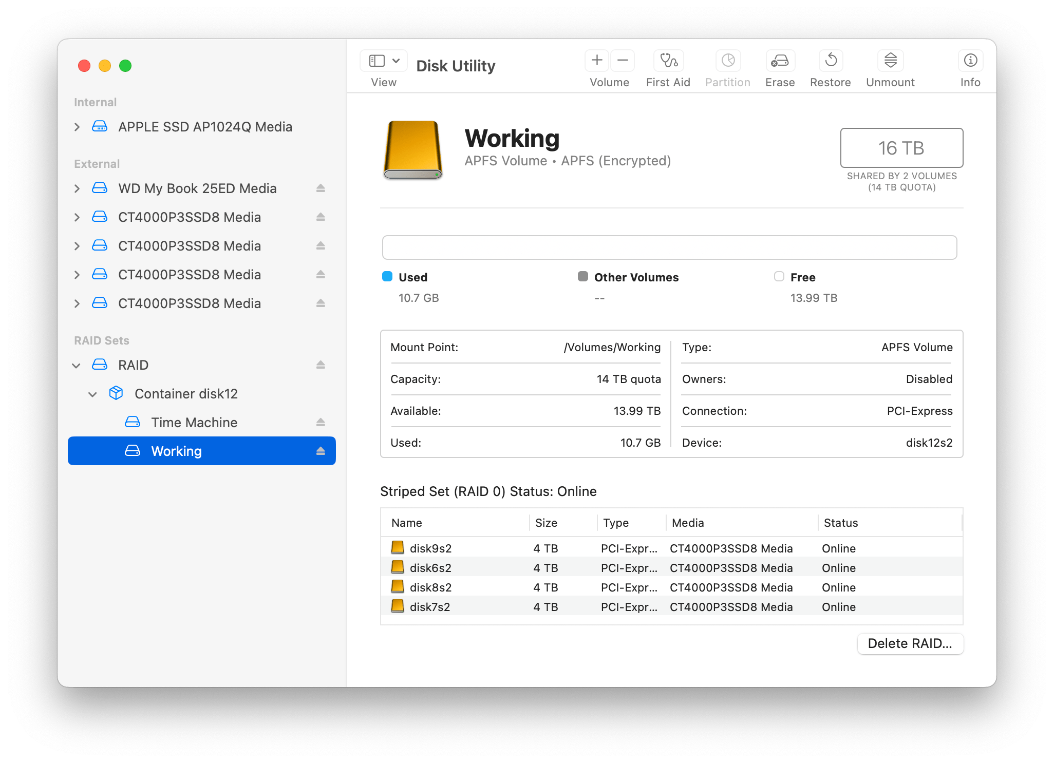 encryption How can I encrypt a Disk Utility RAID volume? Ask Different