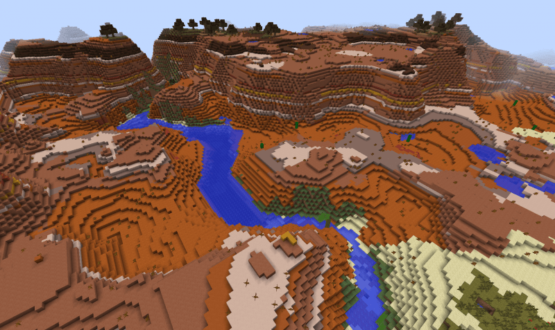 minecraft java edition Stained Clay Biome Arqade