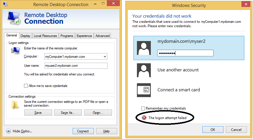 logging Windows Events for Remote Desktop logon failure Server Fault