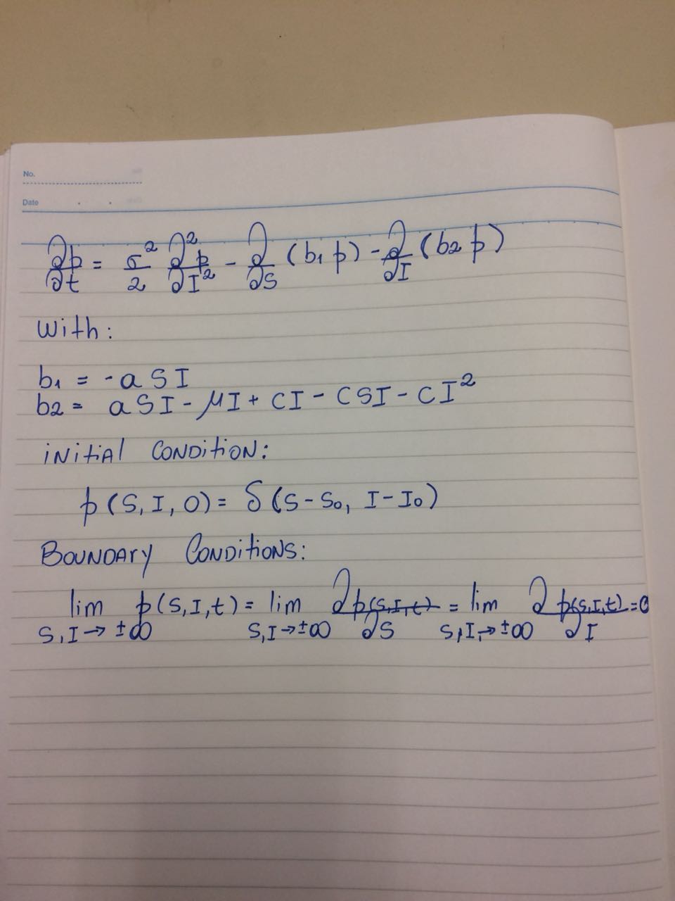 How to Solve this FokkerPlanck Equation? Mathematica Stack Exchange