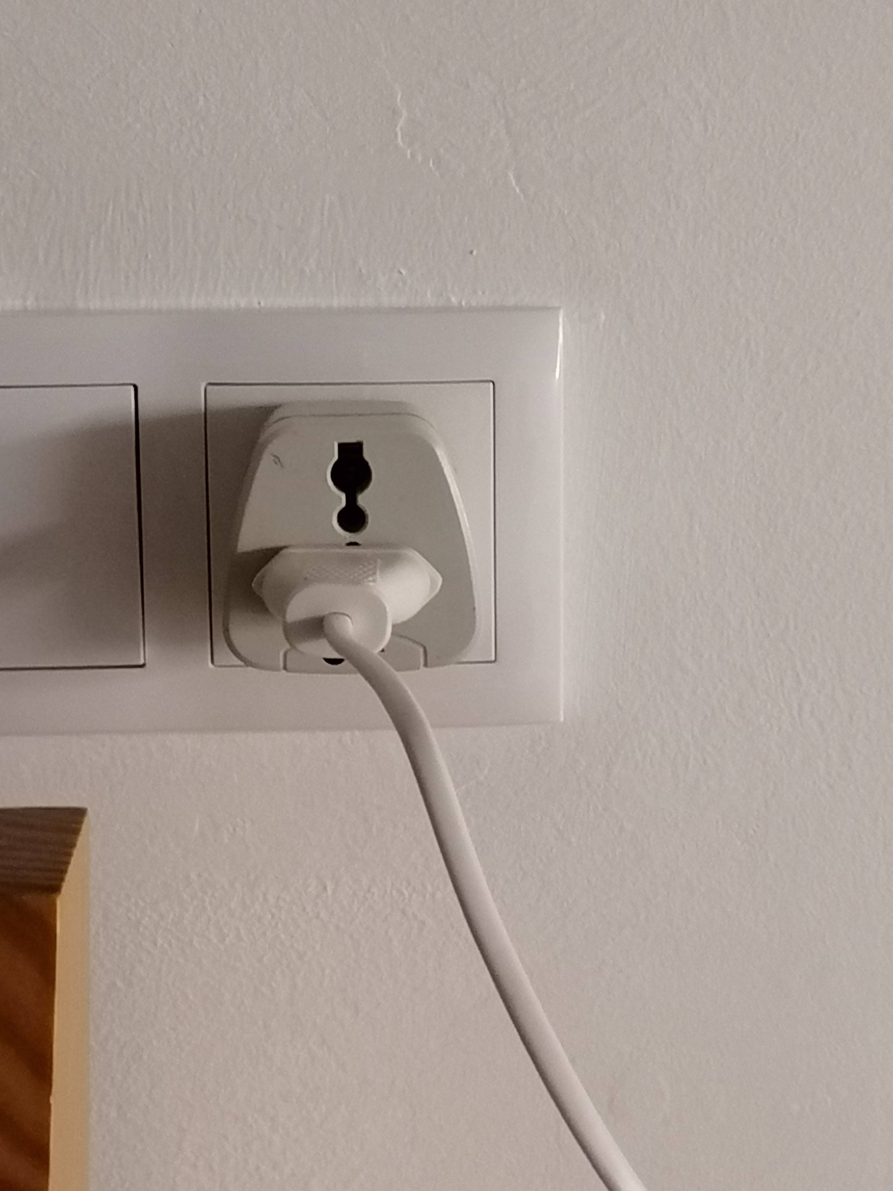 What is the safest way to adapt a two pin British shaving socket to a