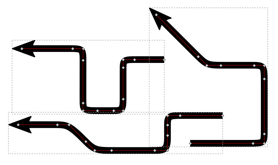 svg Path with rounded corners in inkscape Graphic Design Stack Exchange