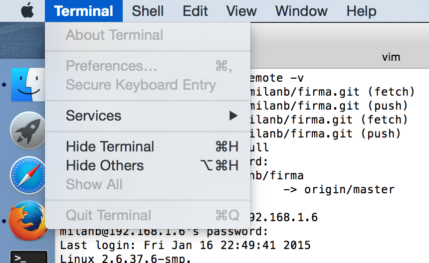 macos Terminal Quit menu item greyed out Ask Different
