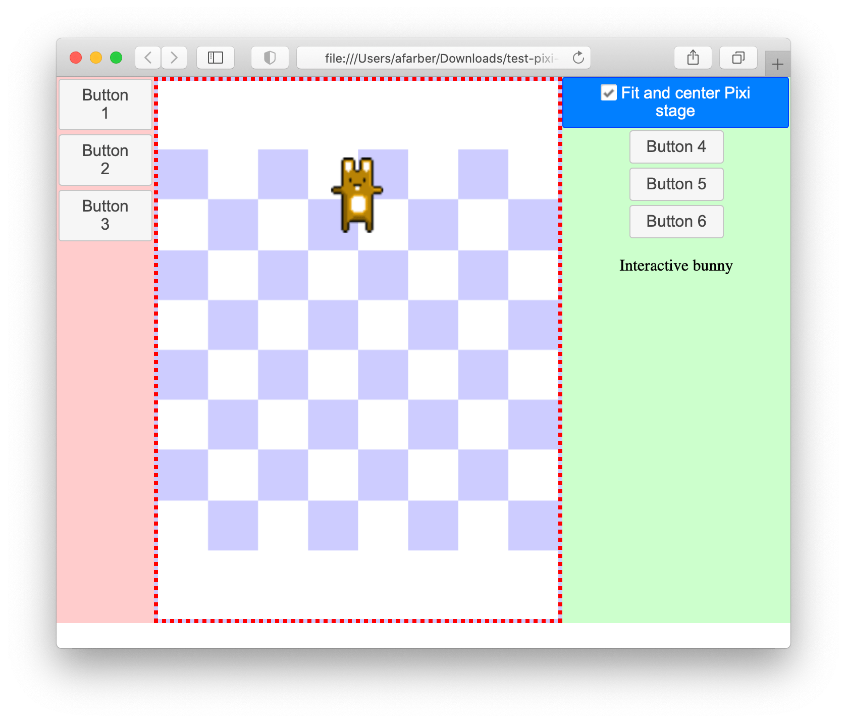 resize How to fit and centeralign Pixi.js stage in the maximized