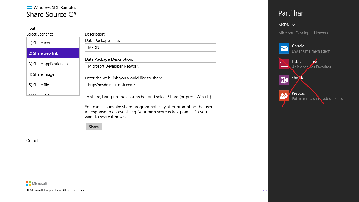 c Editing the list of apps that appear when i share a file in