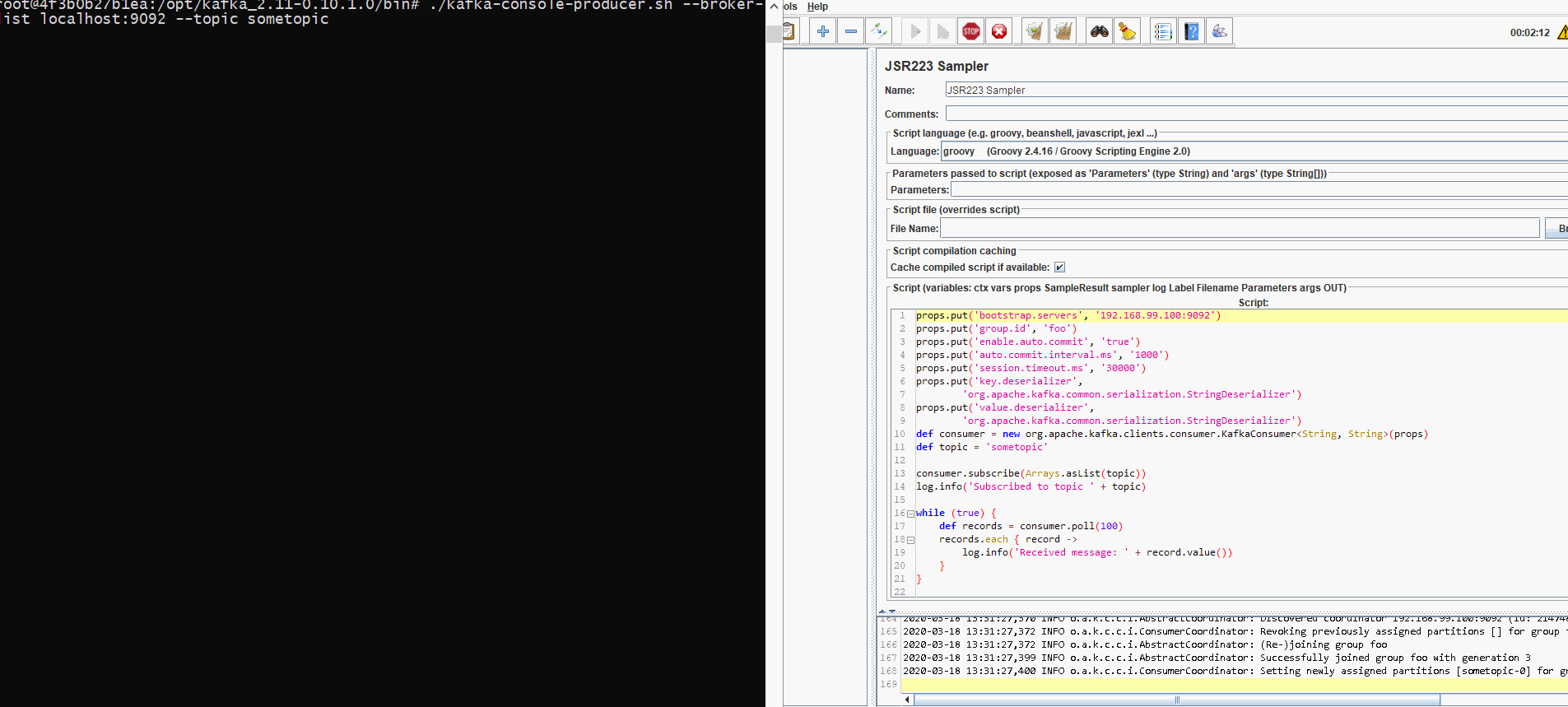 Monitoring Kafka Topic by Jmeter Stack Overflow