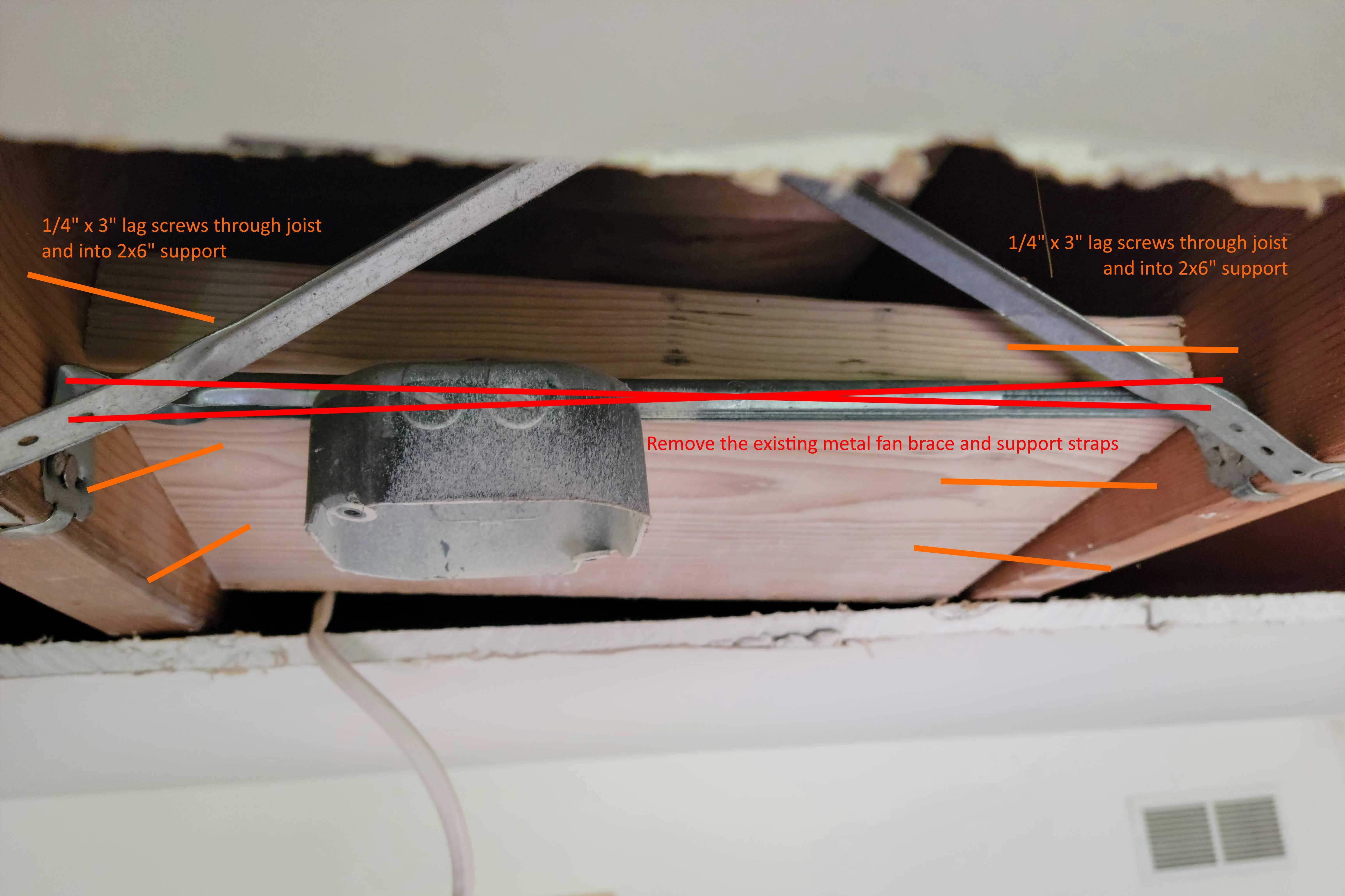 lighting Thoughts on building a brace for a heavy chandelier? Home