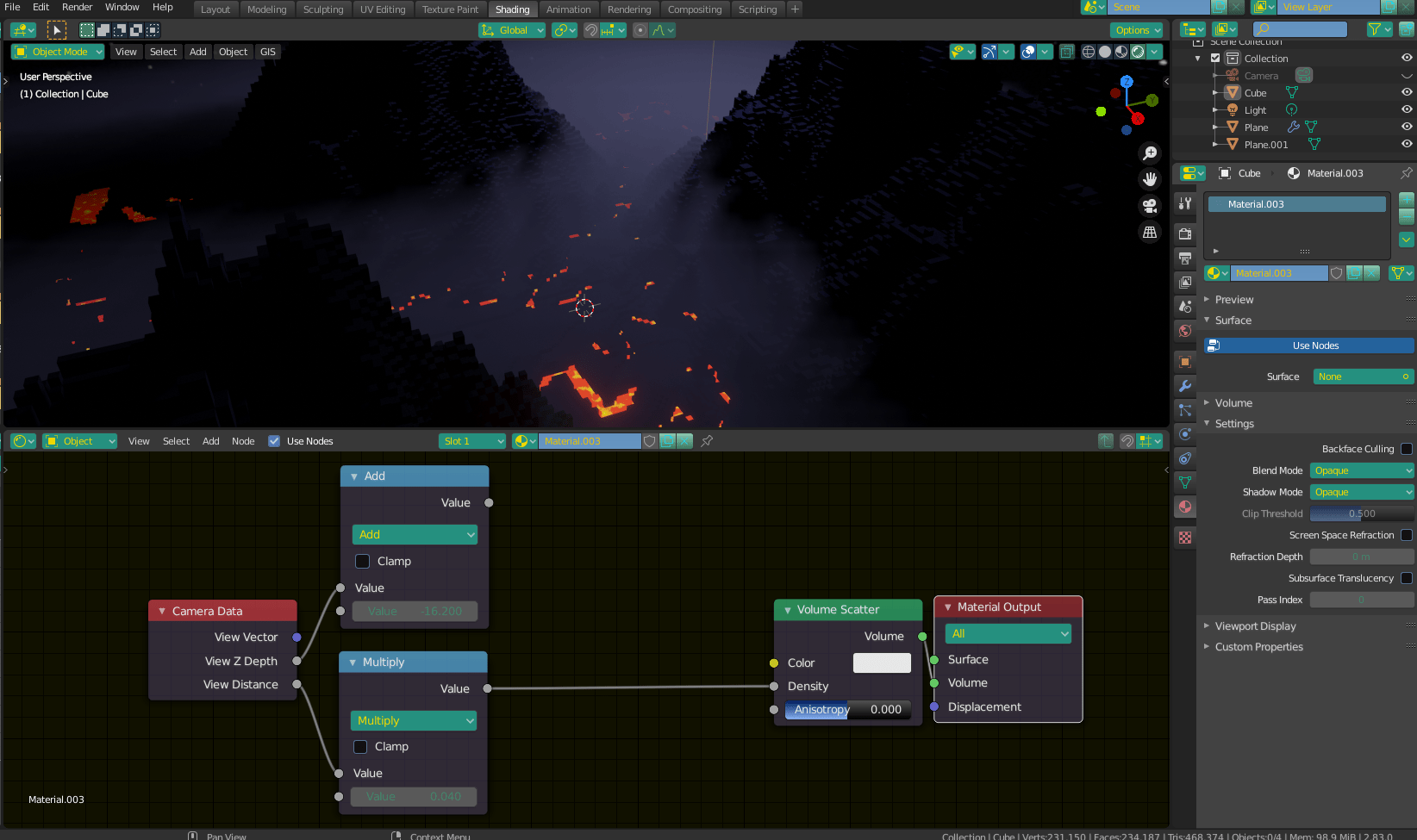 rendering How to make a foggy background Blender Stack Exchange