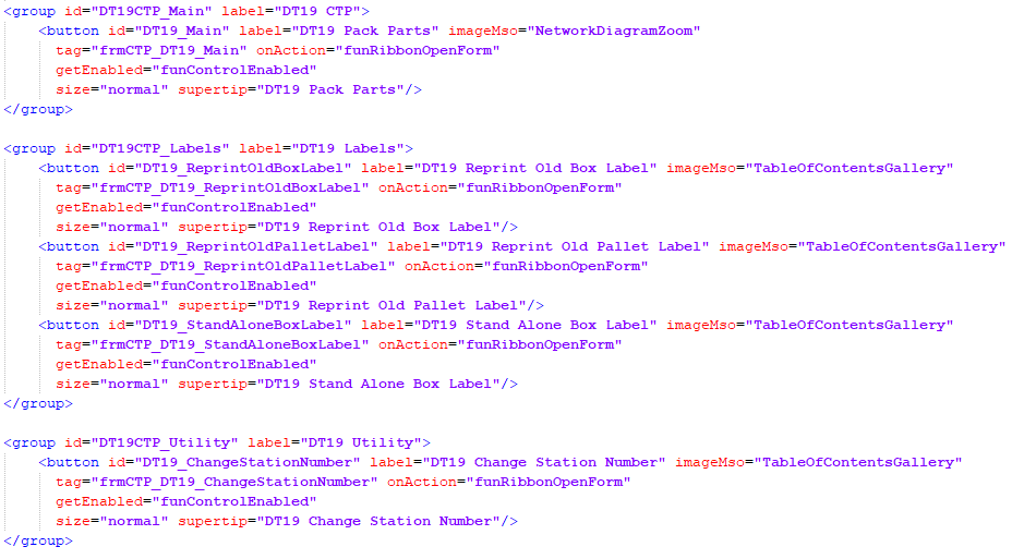 vba When Ribbon button is clicked disable multiple buttons Stack