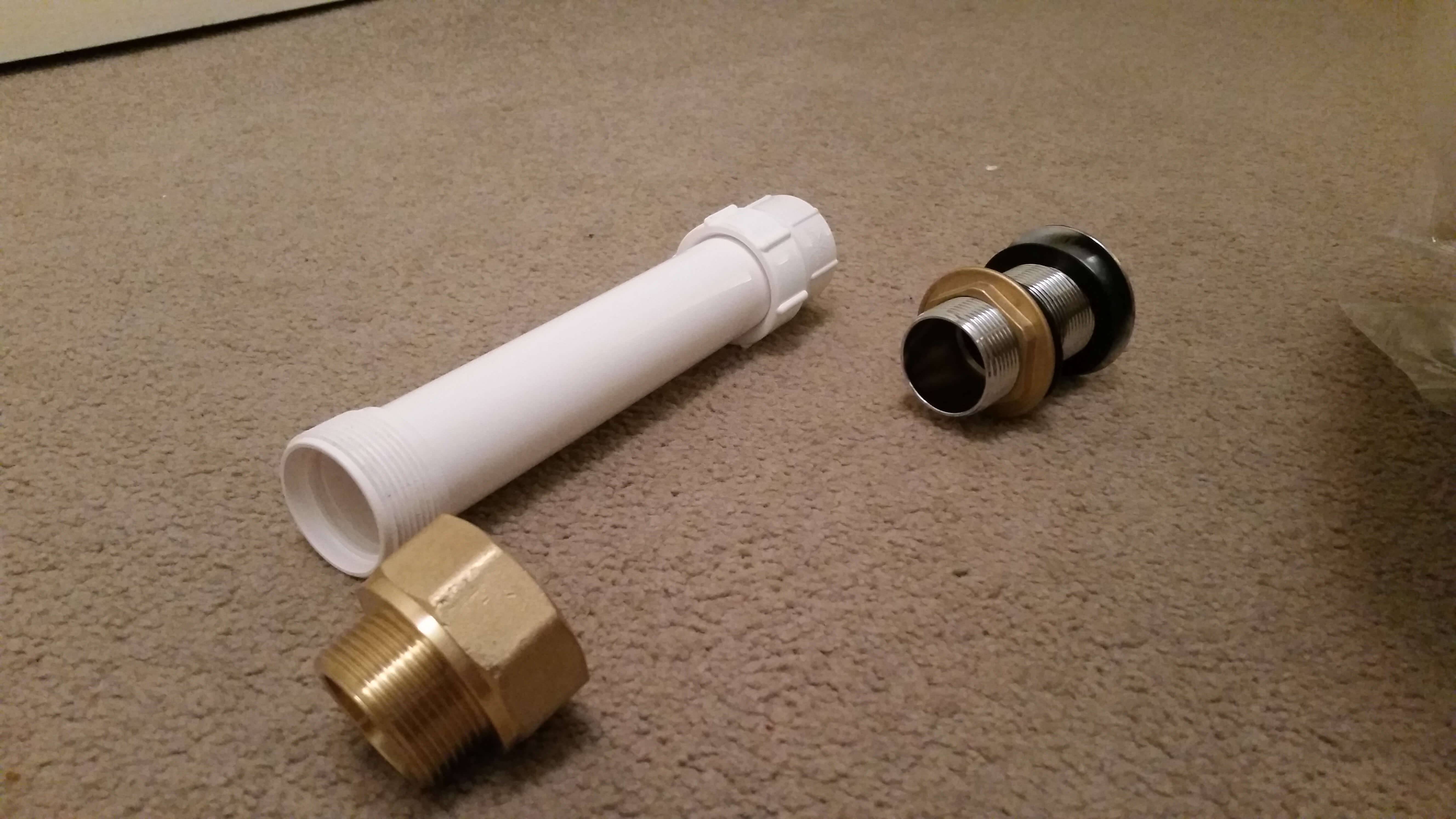 plumbing Bridging gap between sink and drain pipe Home Improvement