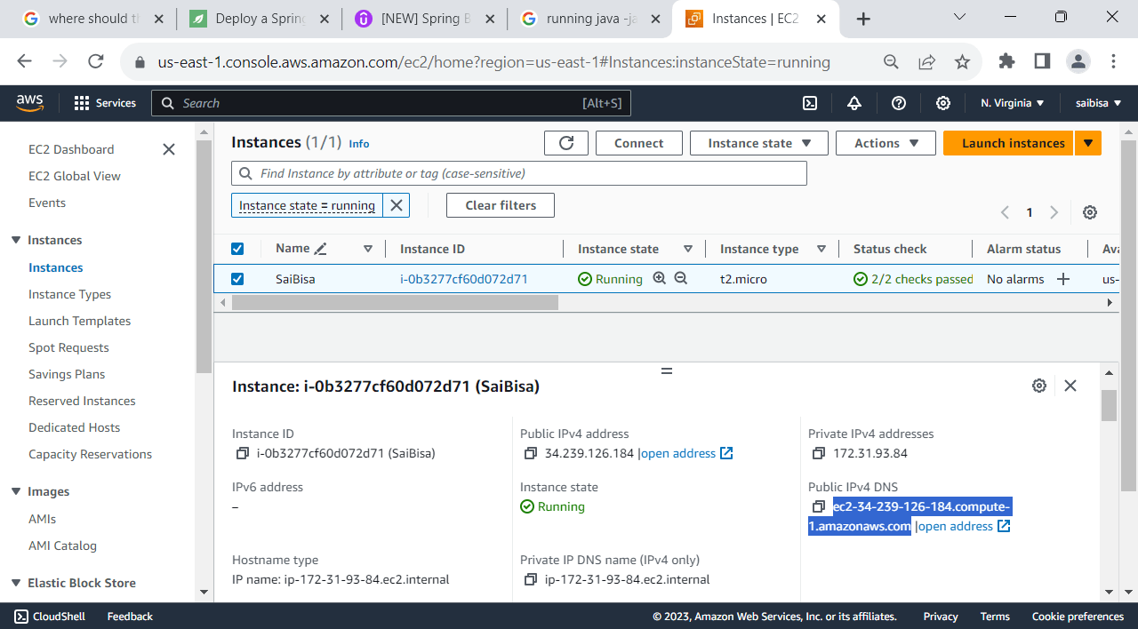 Unable to reach tomcat server 9.x running on EC2 Red hat linux 9