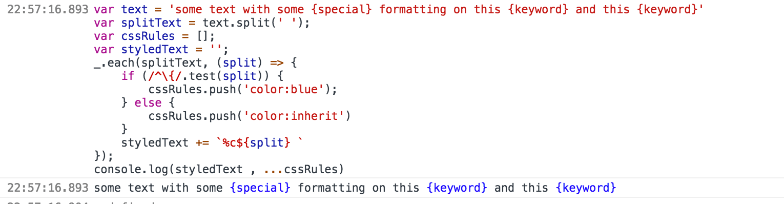 google chrome Colors in JavaScript console Stack Overflow