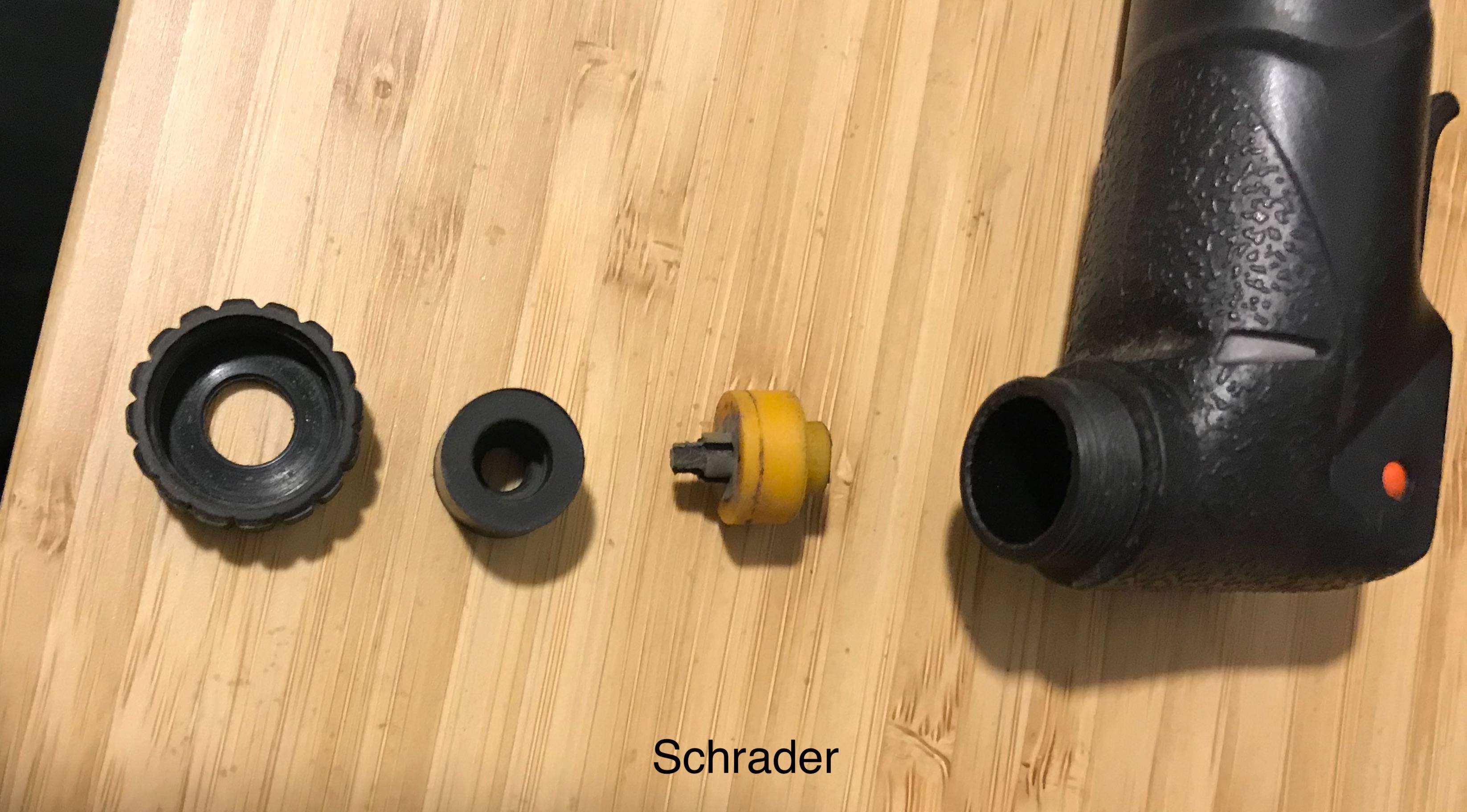 How would I go about getting this Zefal pump to work with a Schrader