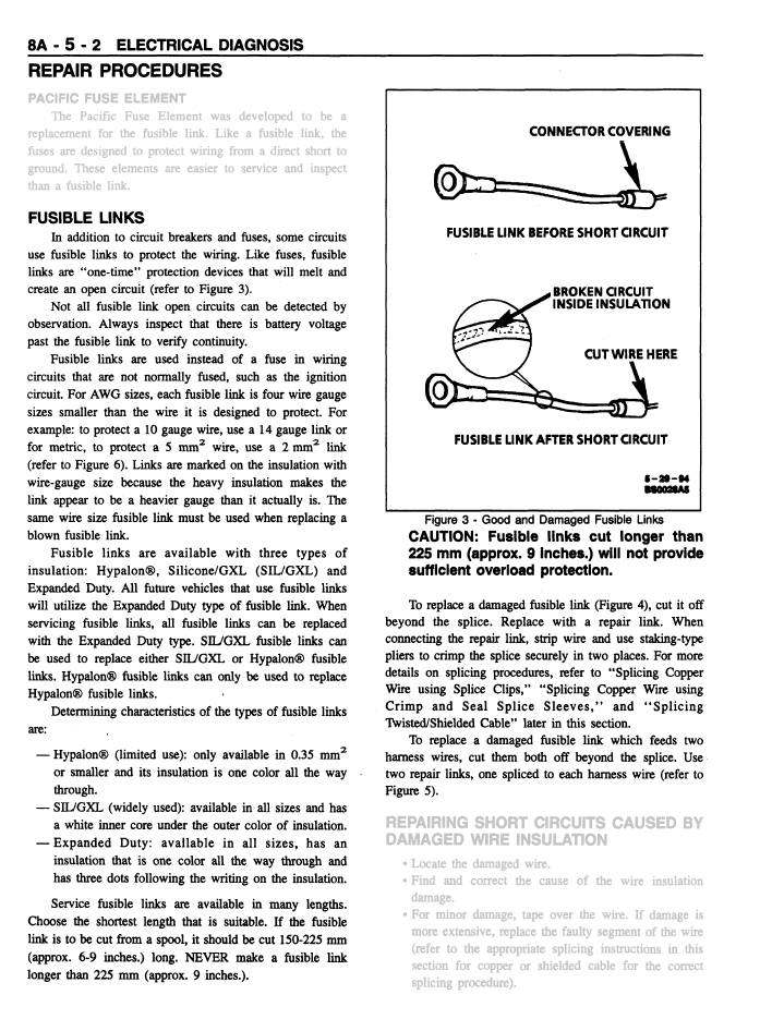 electrical - Fusible Link vs Fuses - Motor Vehicle Maintenance & Repair
