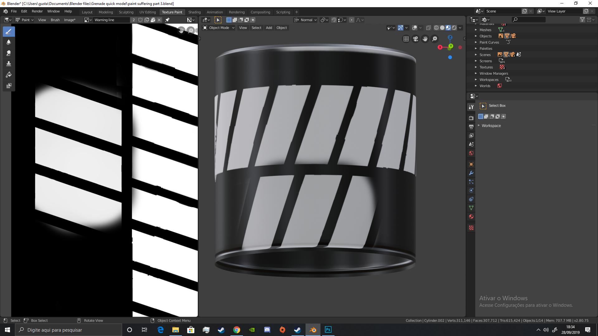 texturing Textures getting pixelated when painting with zoom out
