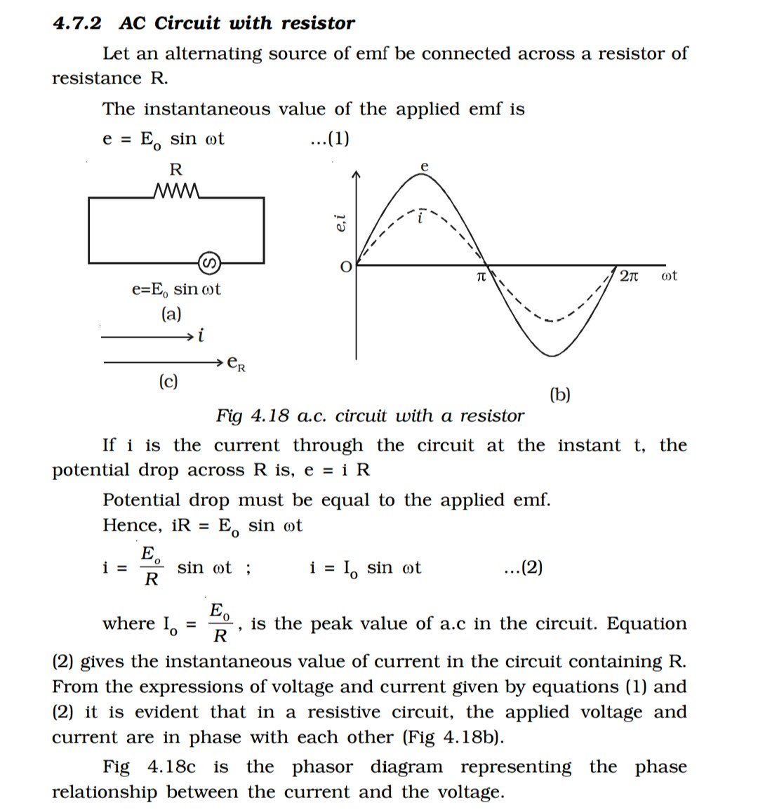 electrical resistance AC circuit with resistor Physics Stack Exchange