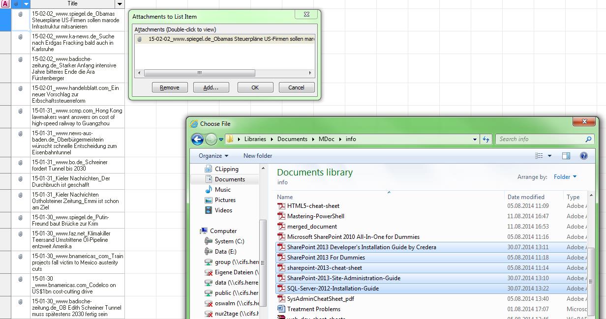 Upload multiple attachments in a SharePoint list SharePoint Stack