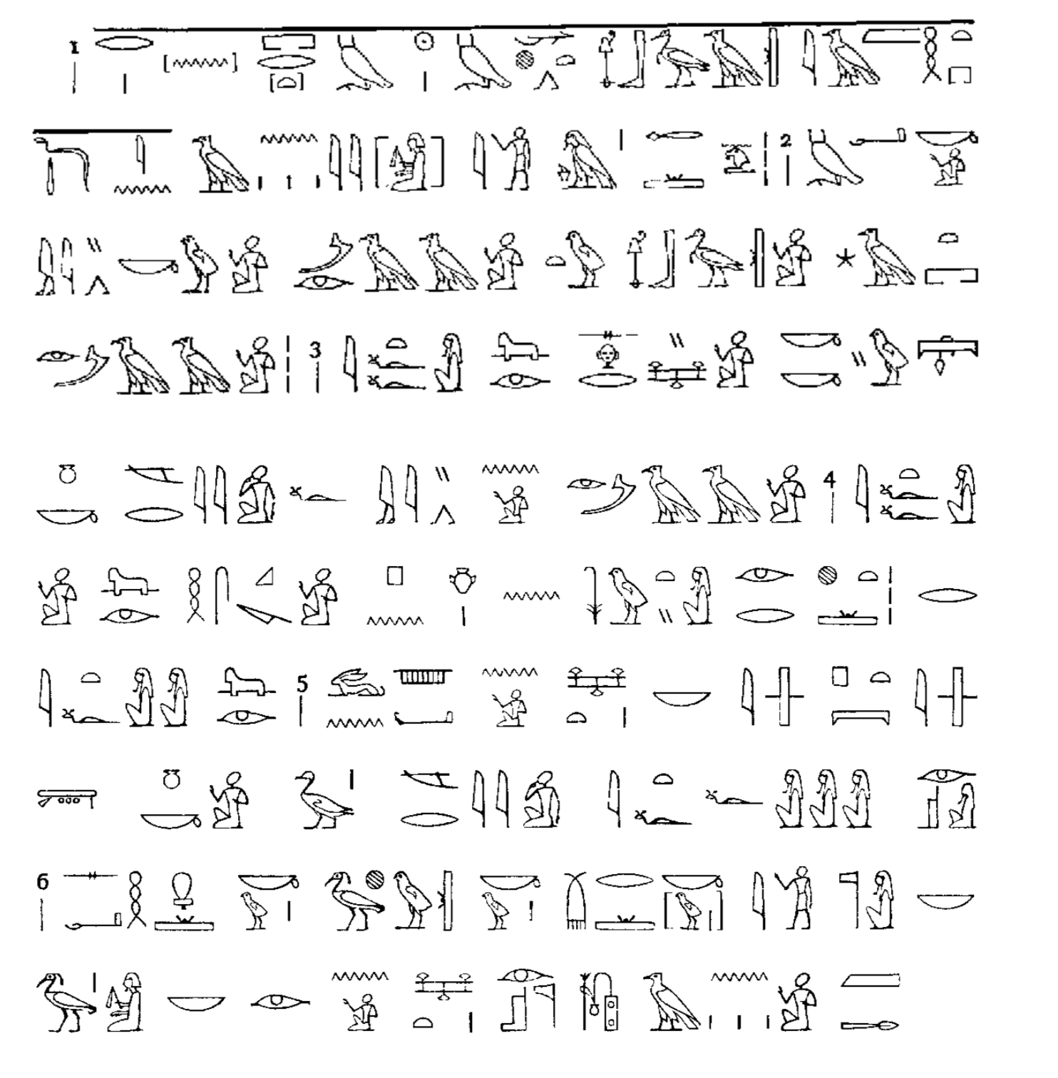 orthography A Lesson in Transcribing Egyptian Hieroglyphics