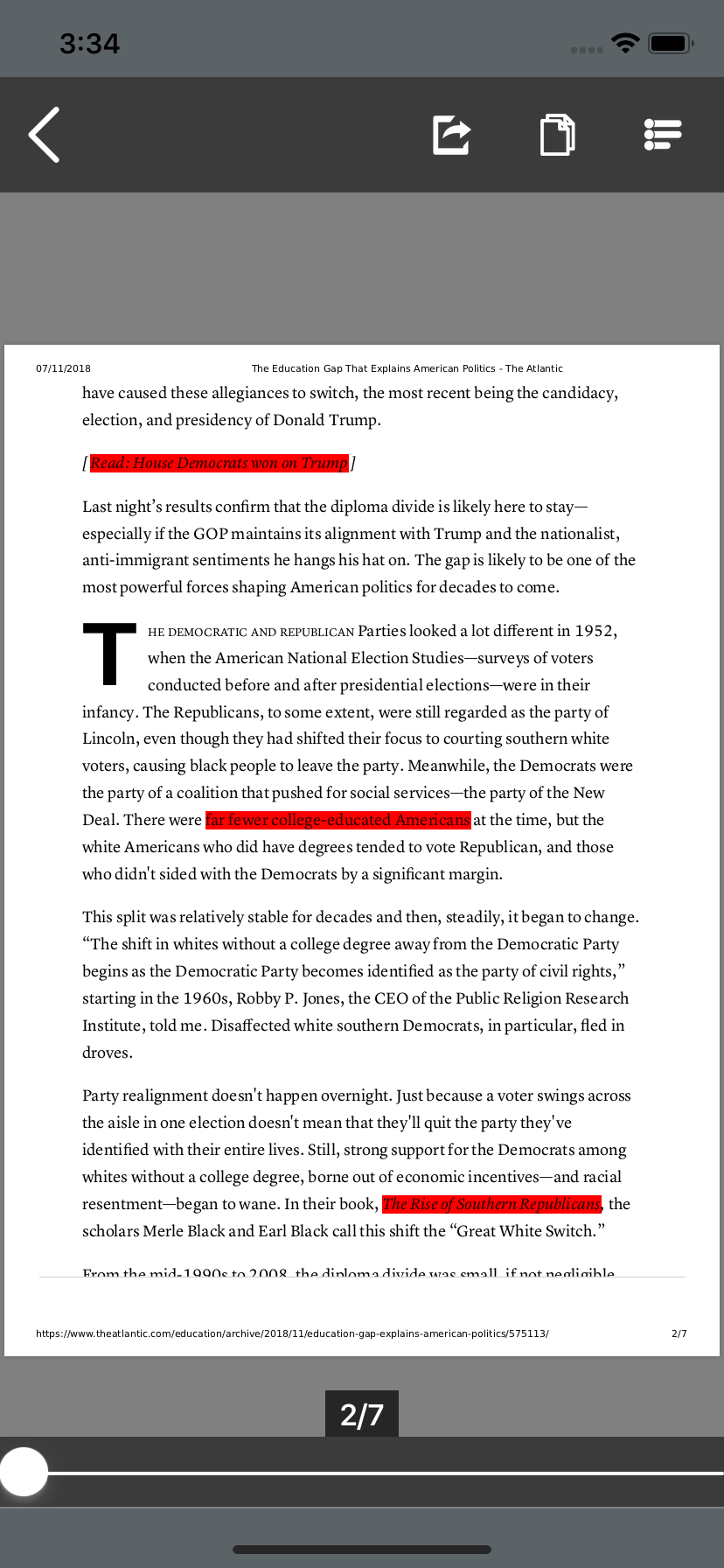 xcode10 How to colour link annotation or add action to highlight