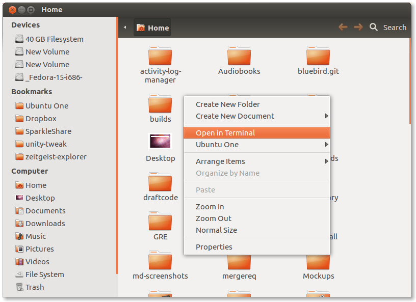 10.04 How do you add "open in terminal" to the rightclick mouse menu