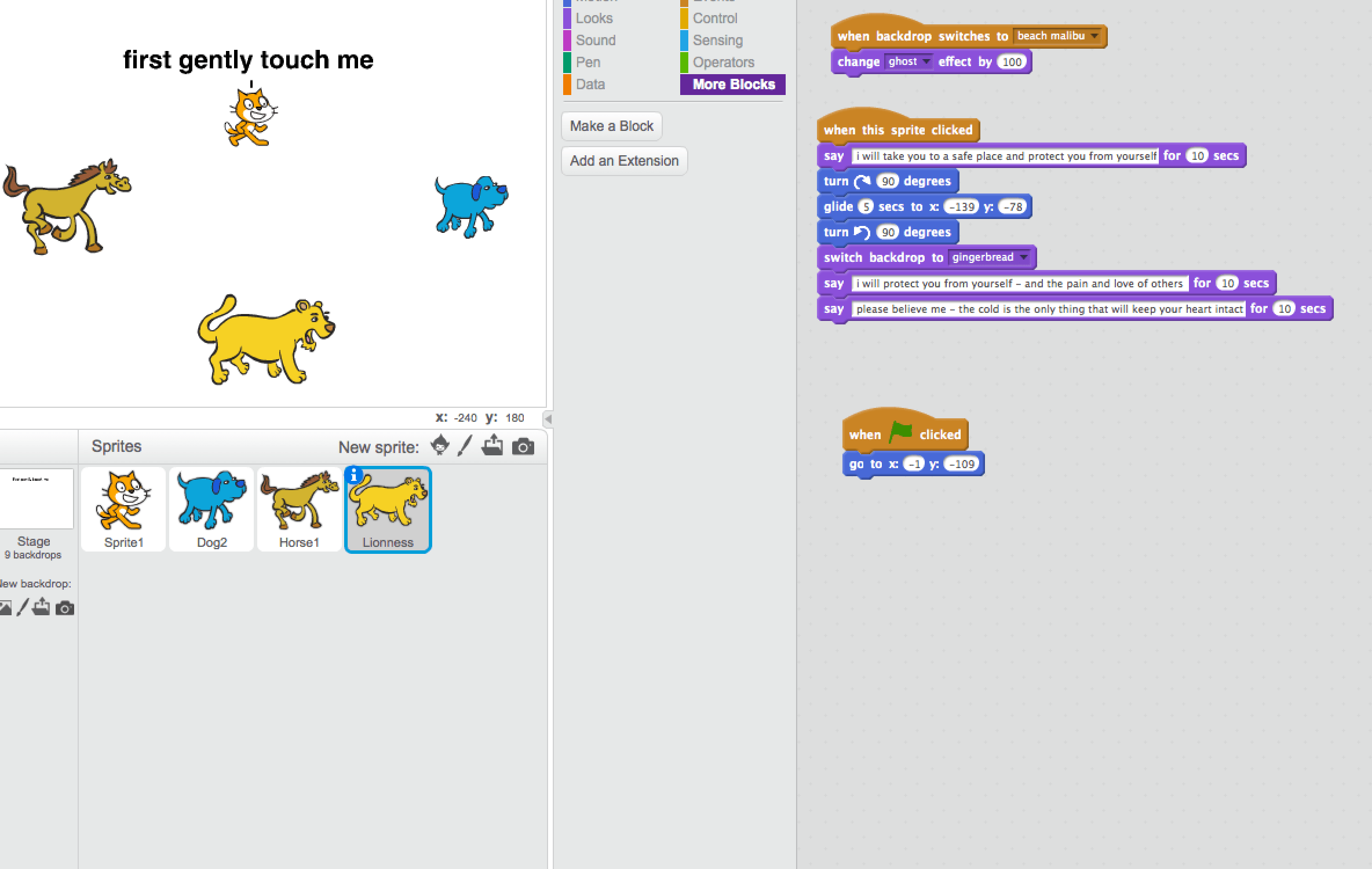 pset0 SCRATCH motions stopped working even after no codes were