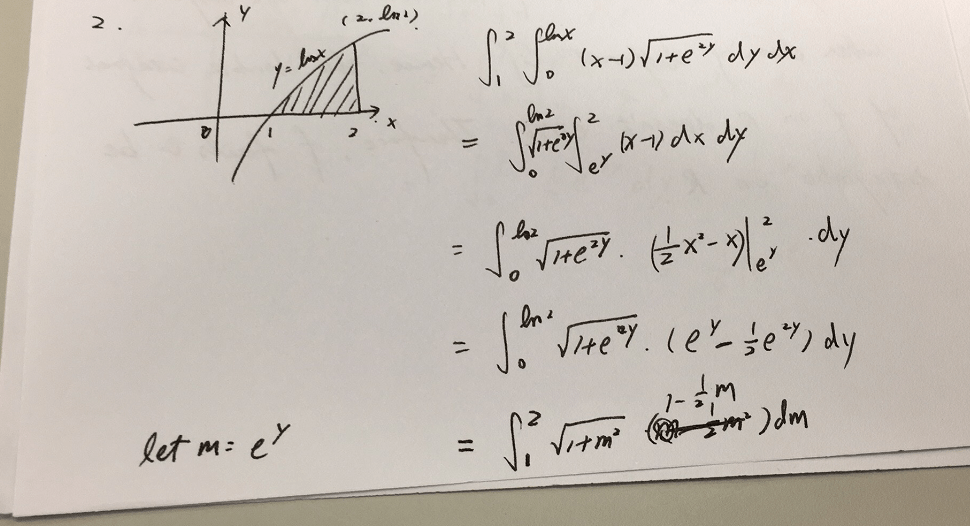 Double integral by changing Order of integration Mathematics Stack