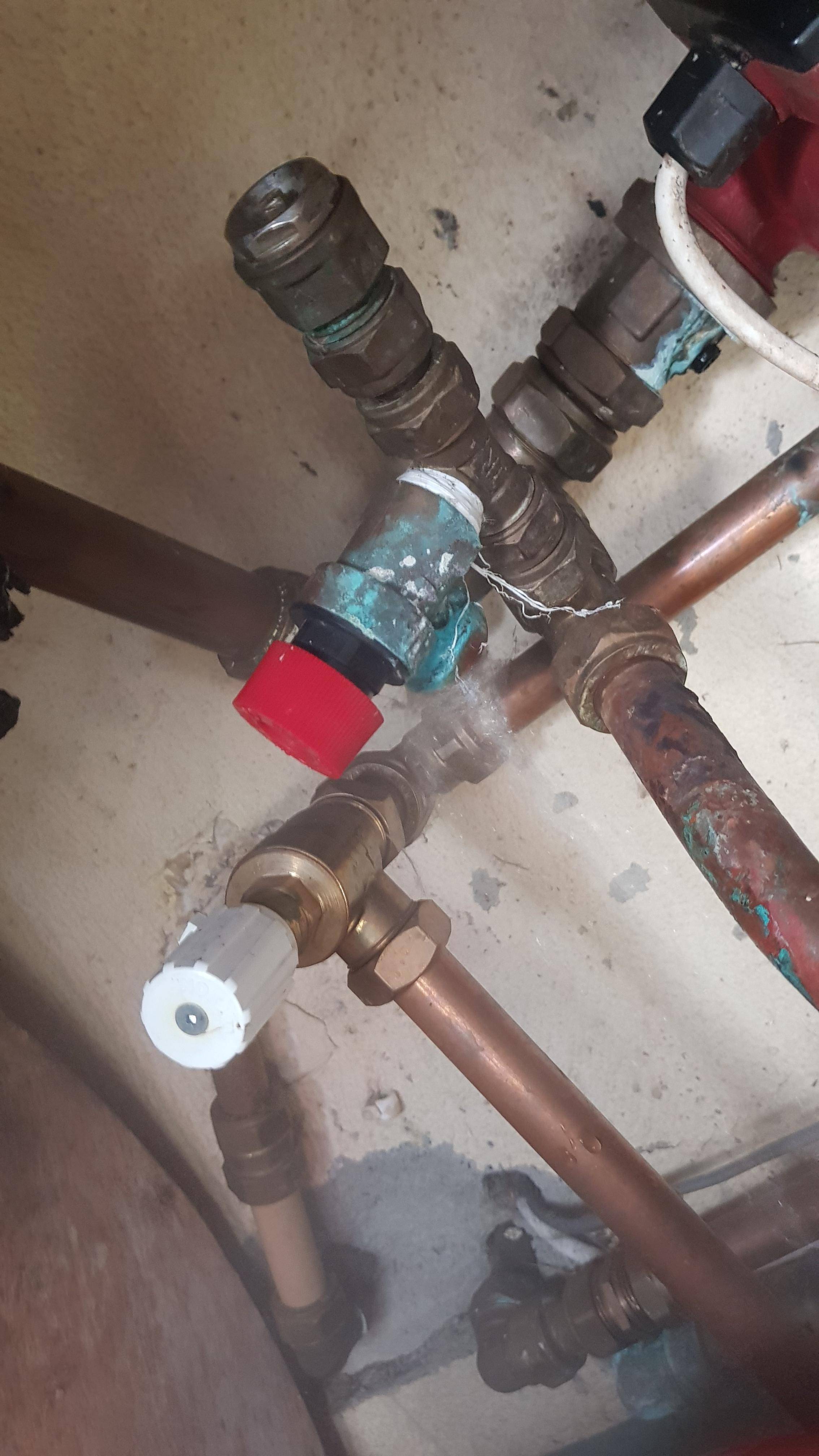 plumbing Hot water leak from heating system Home Improvement Stack