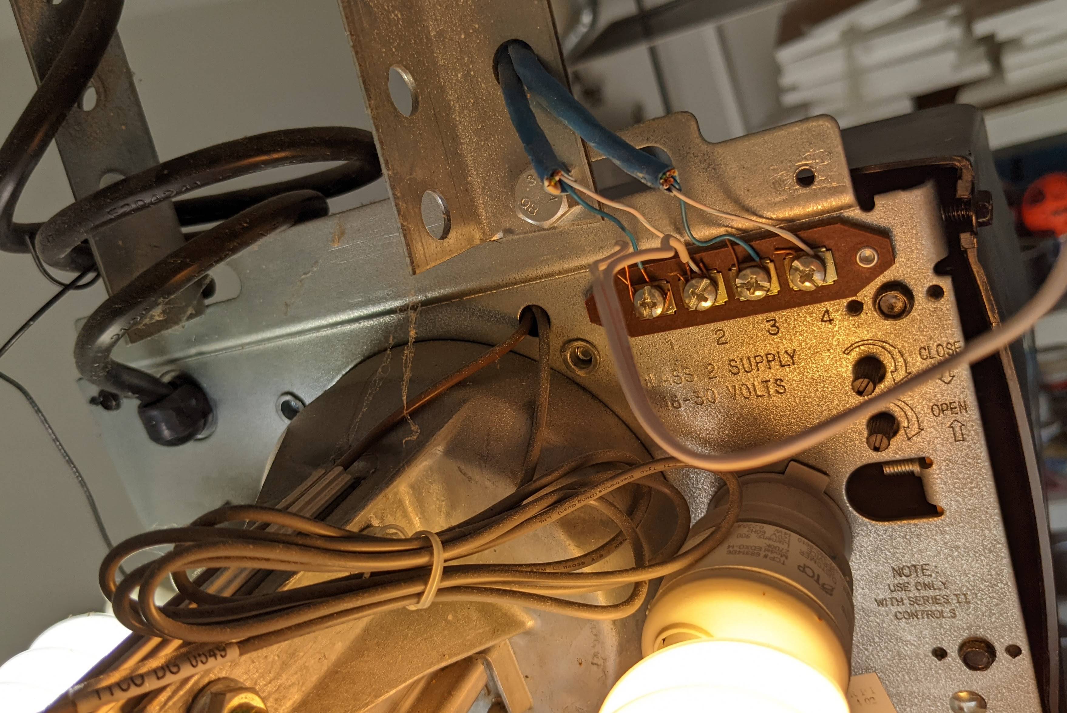 Wiring Genie garage controller with GoControl ZWave module Home