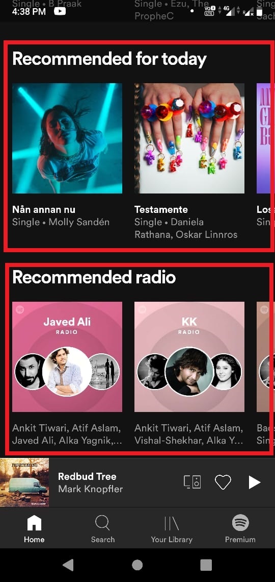 Spotify Android SDK/Web API endpoint for