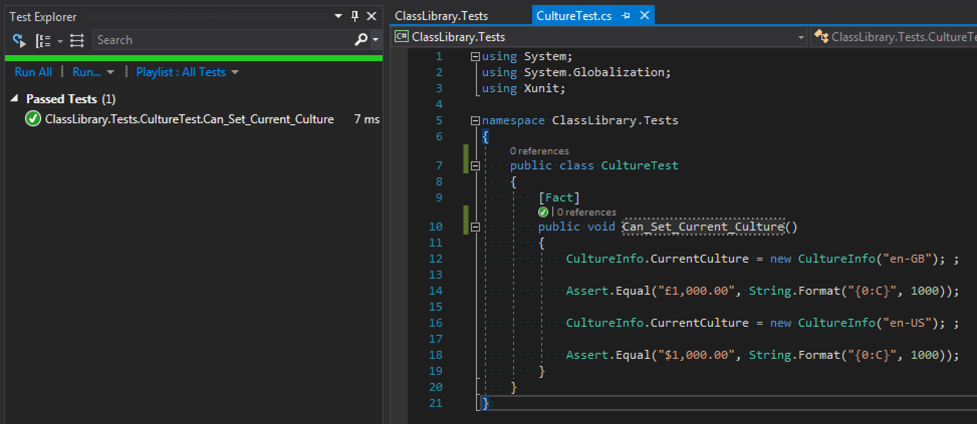 c How to set the culture in a xunit test Stack Overflow
