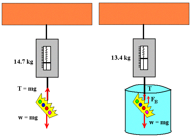 homework and exercises Finding the density of gold crown using